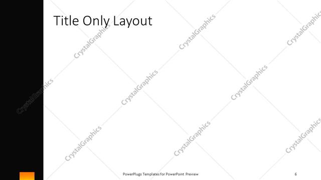 Title Only presentation slide layout