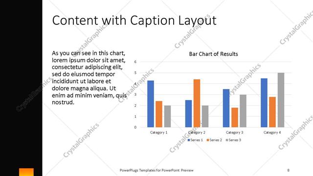 Content with Caption presentation slide layout