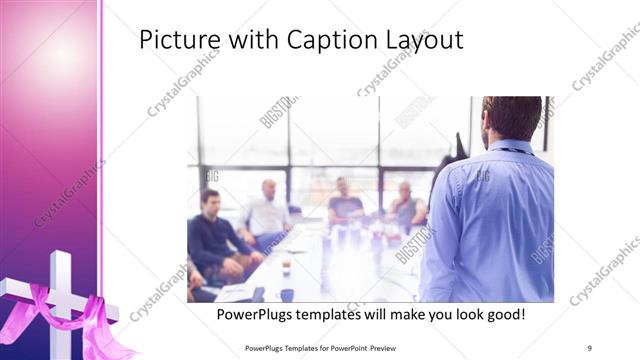 Picture with Caption presentation slide layout
