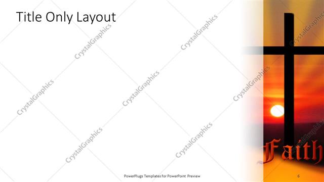 Title Only presentation slide layout