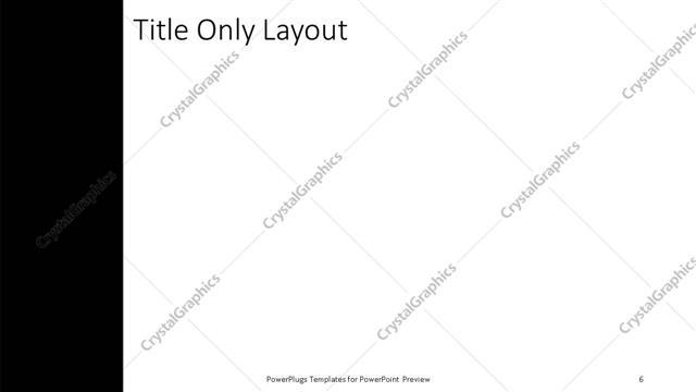 Title Only presentation slide layout