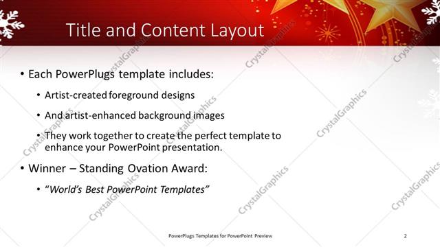 Title and Content presentation slide layout
