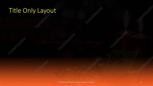 Title Only presentation slide layout