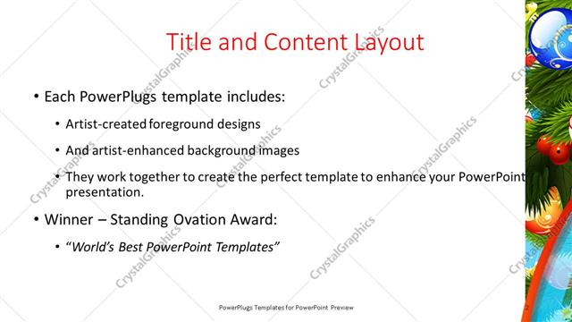 Title and Content presentation slide layout