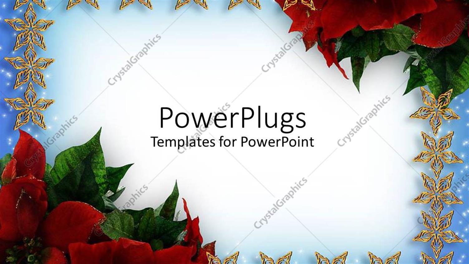 Featuring Christmas Card with Stars and Flowers