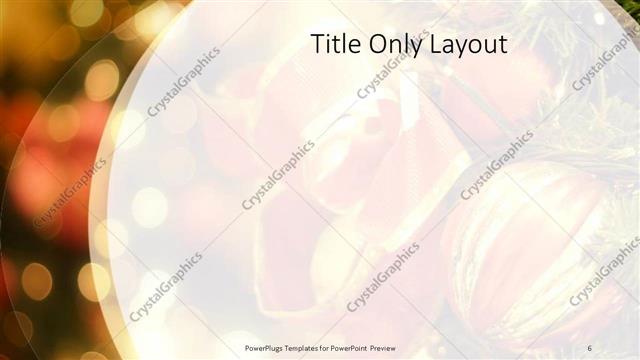 Title Only presentation slide layout