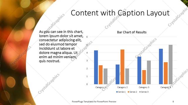 Content with Caption presentation slide layout