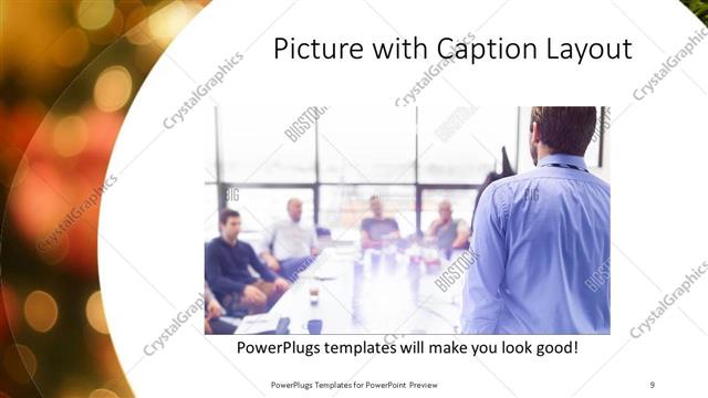 Picture with Caption presentation slide layout