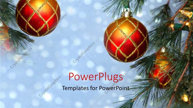  Presentation with lights - A Christmas celebration with lights in the background