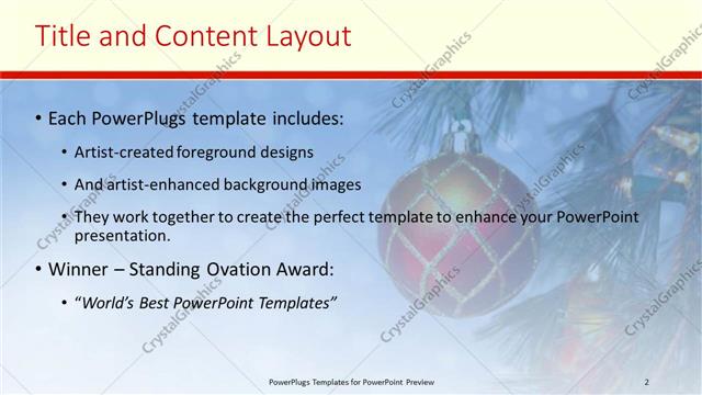 Title and Content presentation slide layout