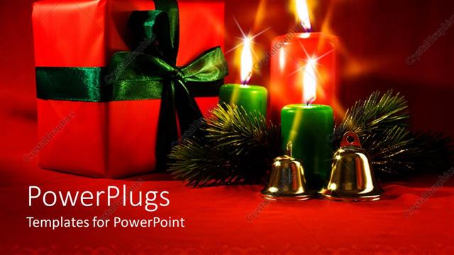  Presentation with christmas candles - The Christmas celebration with a number of candles