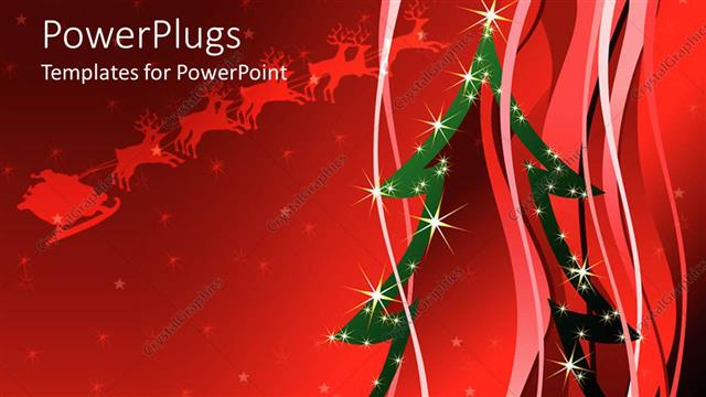  Presentation with celebration - Christmas celebration with a reddish background