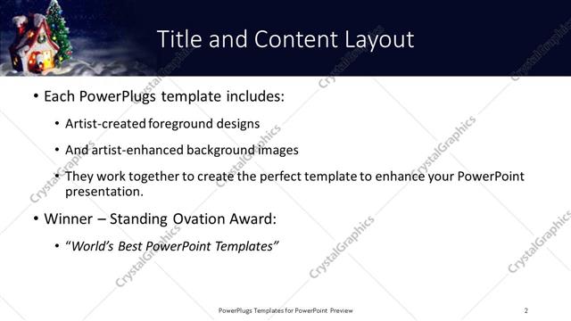 Title and Content presentation slide layout