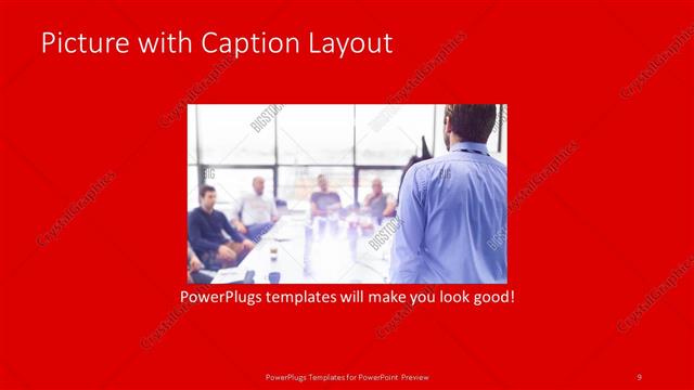 Picture with Caption presentation slide layout
