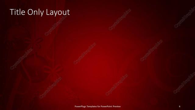 Title Only presentation slide layout