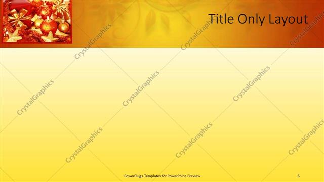 Title Only presentation slide layout