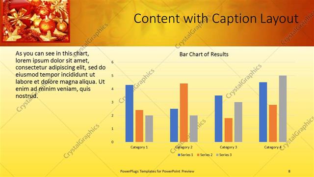 Content with Caption presentation slide layout