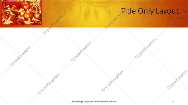 Title Only presentation slide layout