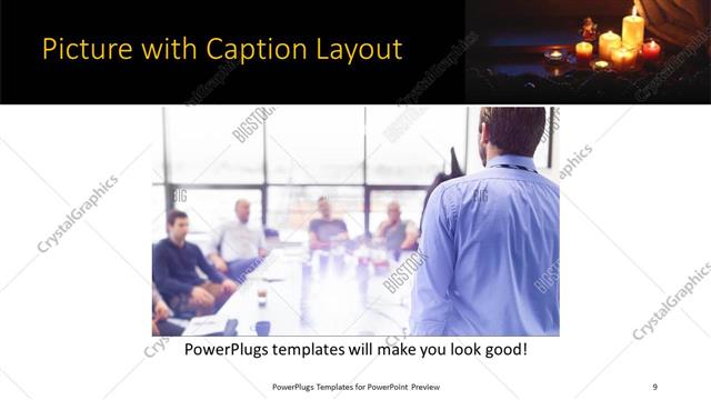 Picture with Caption presentation slide layout