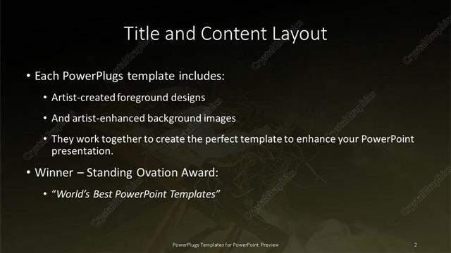 Title and Content presentation slide layout