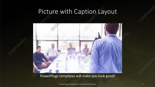 Picture with Caption presentation slide layout