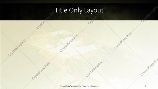 Title Only presentation slide layout