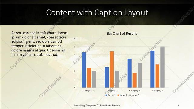Content with Caption presentation slide layout