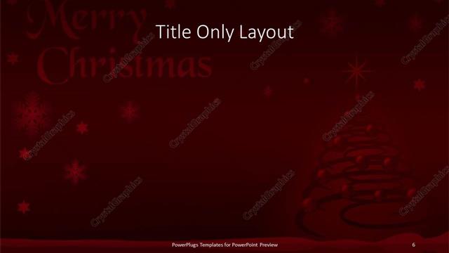 Title Only presentation slide layout