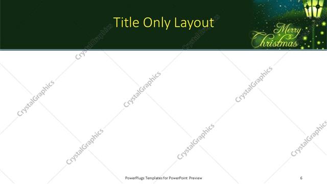 Title Only presentation slide layout