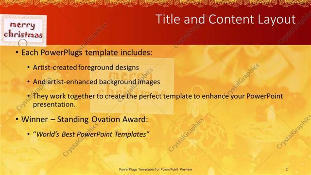 Title and Content presentation slide layout