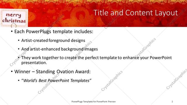 Title and Content presentation slide layout