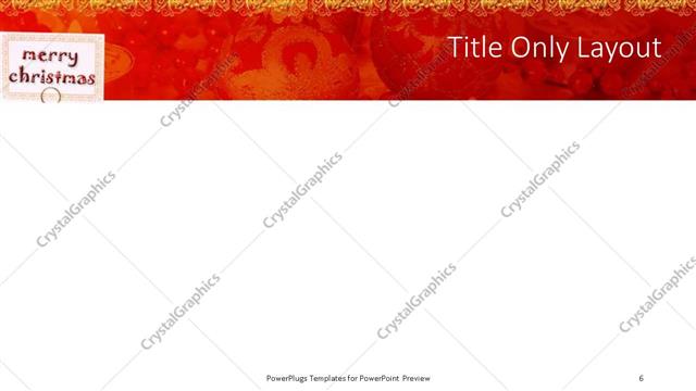 Title Only presentation slide layout