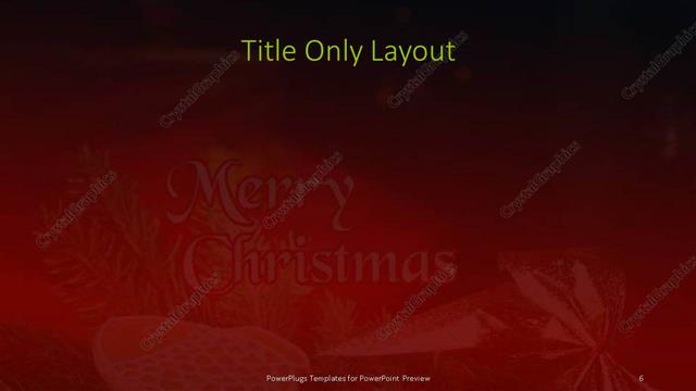 Title Only presentation slide layout