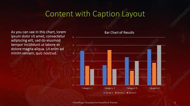 Content with Caption presentation slide layout