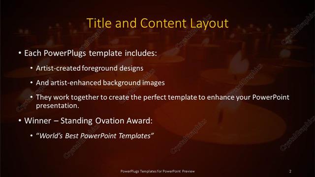 Title and Content presentation slide layout
