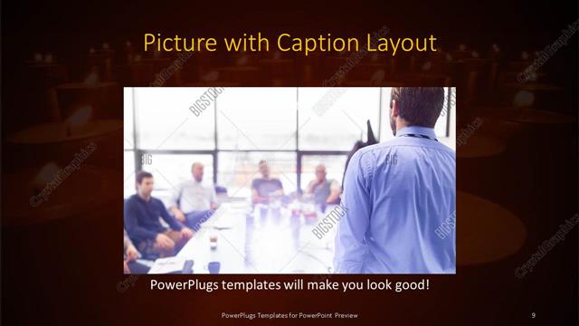 Picture with Caption presentation slide layout
