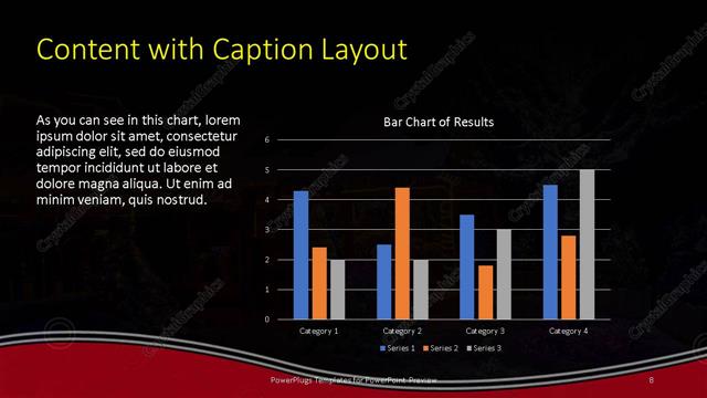 Content with Caption presentation slide layout