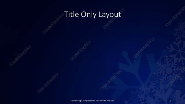 Title Only presentation slide layout