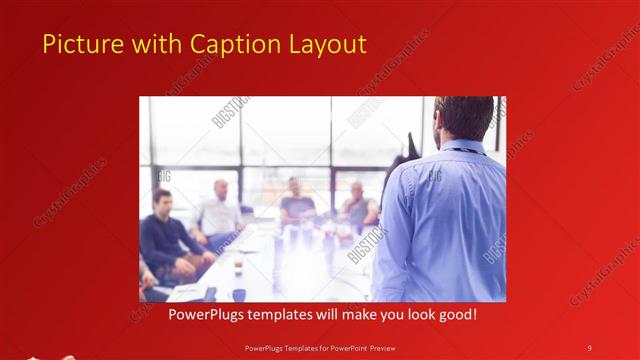 Picture with Caption presentation slide layout