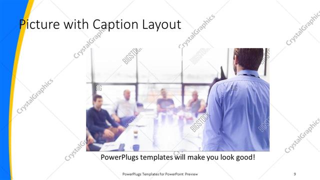 Picture with Caption presentation slide layout