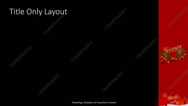 Title Only presentation slide layout