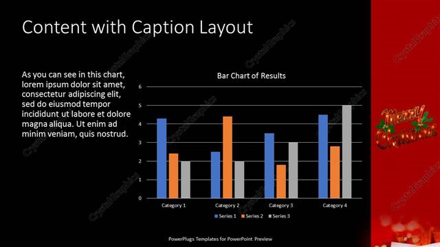 Content with Caption presentation slide layout