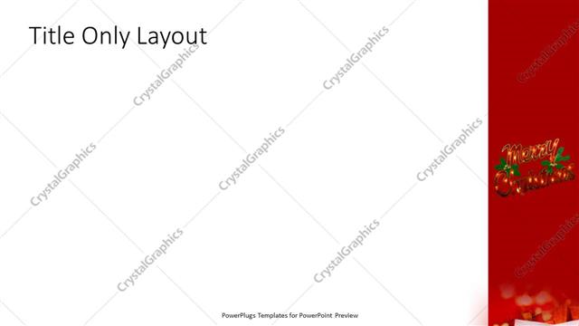 Title Only presentation slide layout