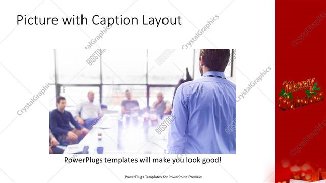 Picture with Caption presentation slide layout