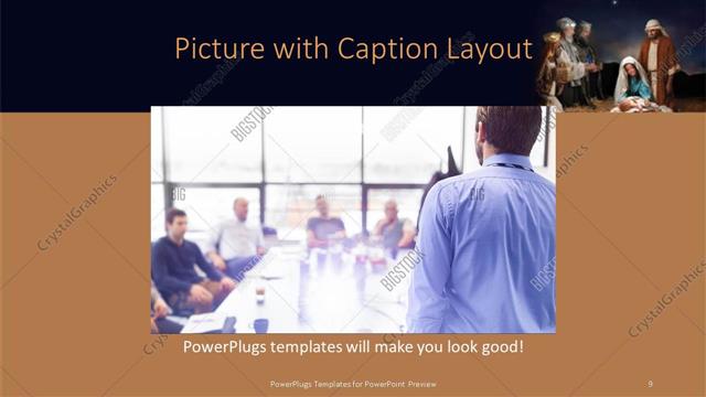 Picture with Caption presentation slide layout