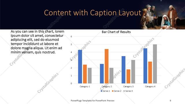 Content with Caption presentation slide layout