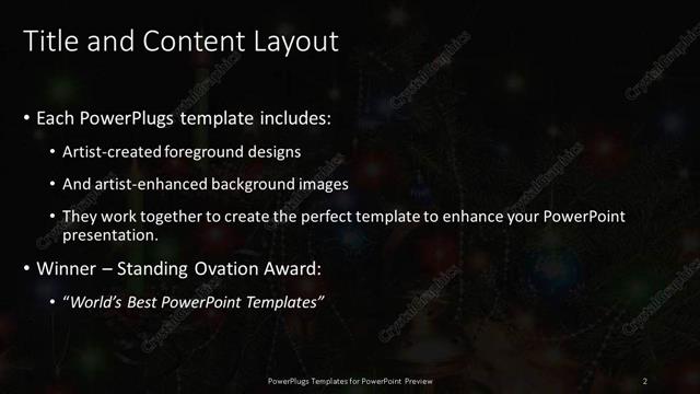 Title and Content presentation slide layout