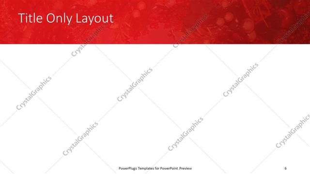 Title Only presentation slide layout