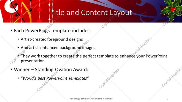 Title and Content presentation slide layout