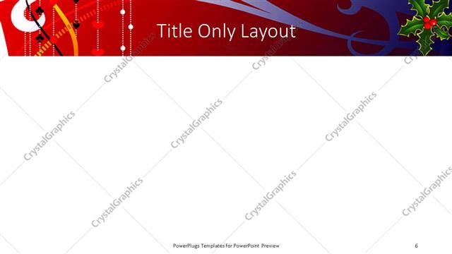 Title Only presentation slide layout